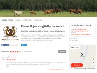Farma Bojov – ustájení koní nedaleko od Prahy