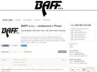 BAFF s.r.o. – Restaurace v Praze a catering