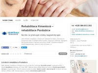 Rehabilitace Kmentová – Magnetoterapie a rehabilitace Pardubice
