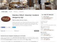 Interiéry VIOLA – výroba replik starožitného nábytku