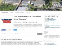 TOS VARNSDORF – horizontální obráběcí centra
