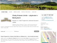 Chaty Krásné chvíle – ubytování chata Trojanovice