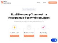 ČeskéSledující.cz - Získejte české followers