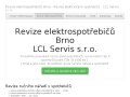 Revize elektrospotřebičů Brno - LCL Servis s.r.o.