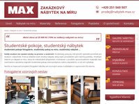 Nábytek Max – zakázkové studentské pokoje