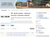 KB - BLOK systém – betonové tvarovky pro modulové zdění