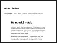 Bambucké máslo