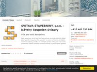 SVITAVA STAVEBNINY – návrhy koupelen a prodej sanitární techniky