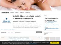 ROYAL SPA – léčebné procedury a rehabilitační cvičení