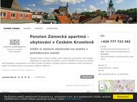 Penzion Zámecká apartmá – příjemné ubytování v Českém Krumlově
