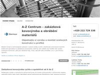 A-Z Centrum, spol. s r.o. – zakázková kovovýroba a obrábění