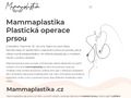 Mammaplastika, plastická operace, modelace a úprava prsou