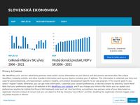 Slovenská ekonomika - HDP, inflace, mzdy