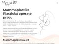 Mammaplastika, plastická operace prsou