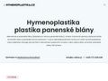 Hymenoplastika, plastika panenské blány