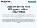 Mezonitě, Lifting mezonitěmi, Niťový lifting