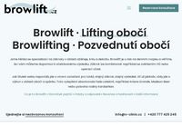 Brow lift · Lifting obočí · Brow lifting