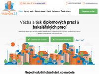 profesionální tisk a vazba závěrečných prací