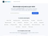 WebRentgen.cz - bezplatná kontrola webu