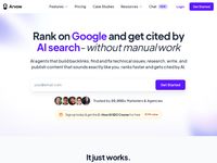 Arvow — AI SEO agenti pro Google a AI search