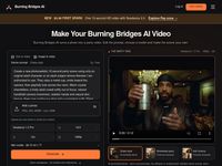 Burning Bridges AI – generátor party videí